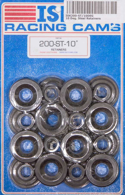 10° Chrome Moly Lightweight Steel Retainer 1.165" OD, .765" ID
For 8005-A, 8205, 8305, 9005, 9205, 9265, 9725, 9315, 9365, 9365-SP Valve Spring