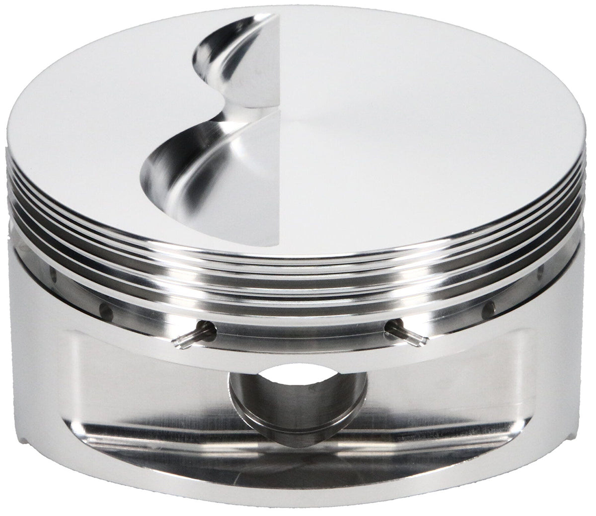 Small Block Chevy 400 - 23° Standard Flat Top Forged Piston
Small Block Chevy 434 c.i., 4.155" bore, 4.000" stroke, -5cc