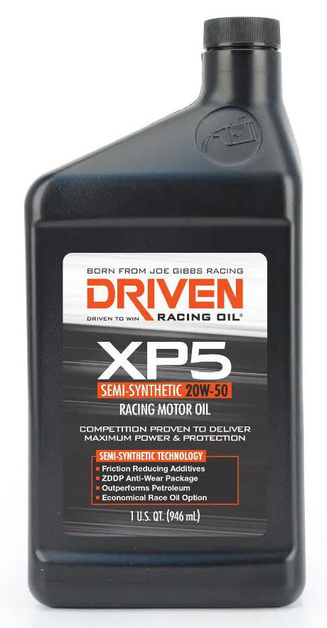 DRIVEN XP5 20W50 Semi-Synthetic Racing Oil
946ml Bottle