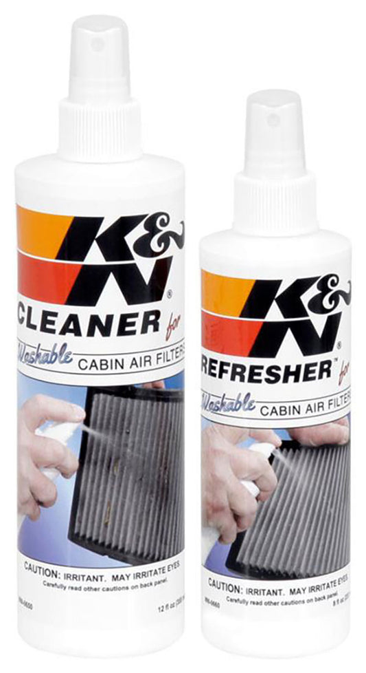 K&N Cabin Filter Cleaning Care Kit
Includes a Bottle of Cabin Filter Cleaner, Air Filter Refresher and Instructions - KN99-6000