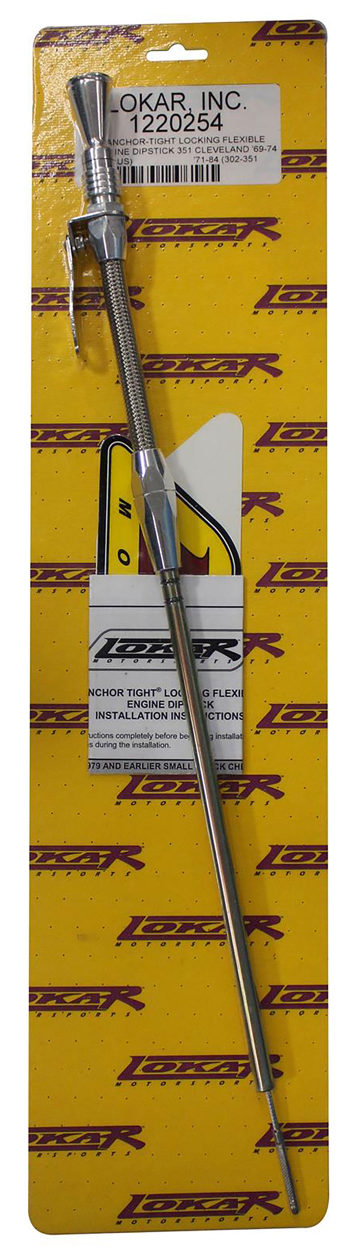 Anchor-Tight Lock FlexEngine Dipstick - Polished
Suit Ford 302-351 Cleveland