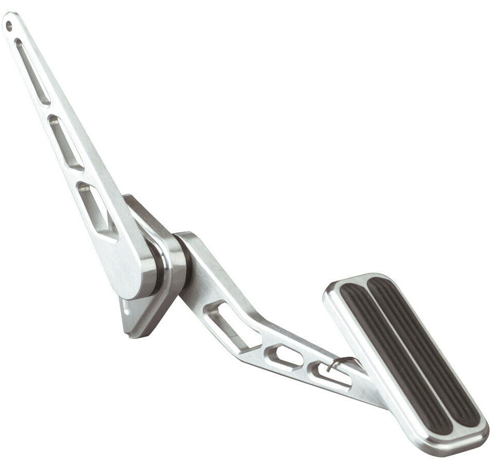 Accelerator Pedal with Rubber - Brushed Billet Aluminium