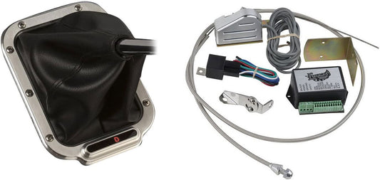 Horizontal LED Shift Indicator Boot Kit - Brushed Billet Aluminium
Suit GM 4L60E/4L80E, includes Sensor Kit & Rectangle Shifter Boot, 6-3/4" x 5-1/4"OD x 5-1/2" x 4"ID