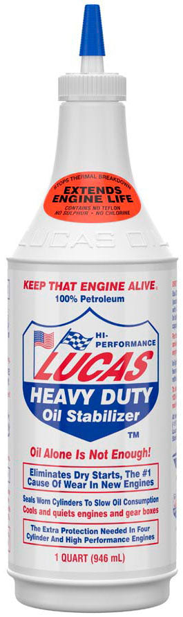 Lucas Heavy Duty Oil Stabiliser
1 Quart (946ml) Bottle