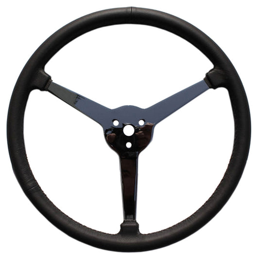 15" Sprint Steering Wheel
3-Spoke Leather Wrapped With No Holes