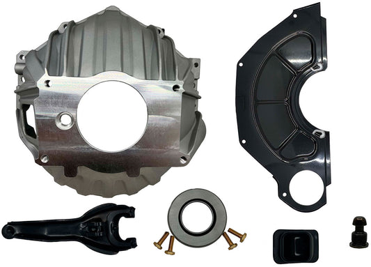 Cast Aluminium Bellhousing Kit, S/B & B/BChev
Suit Muncie and Tremec TKO, TKX Transmissions