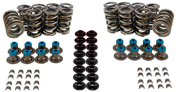 GM LS Dual Valve Spring Kit with Steel Retainers
147LBS@ 1.800" Seat Pressure, 406LBS @ 1.230" Open Pressure, 1.100" Coil Bind