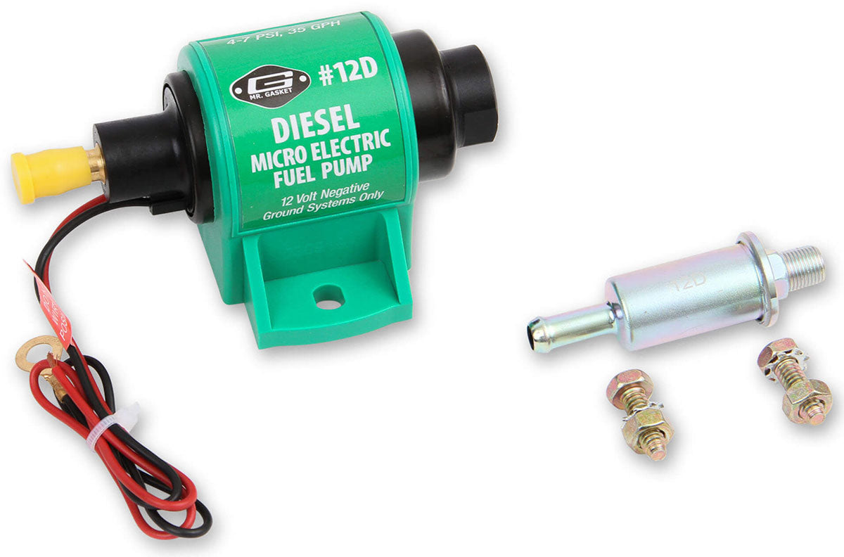 Micro Electric Transfer Fuel Pump
Suit Diesel, 4-7 PSI, 35 GPH