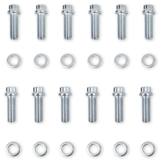 Intake Manifold Bolt Kit, 12-Point Head Zinc Plated
Suit SB Chev (Pre-86)