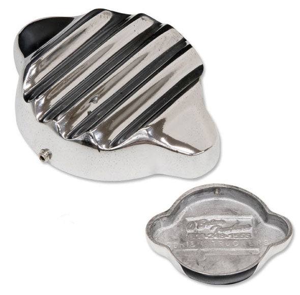 Polished Finned Alloy Radiator Cap Cover
Suit Large Cap 3.250"