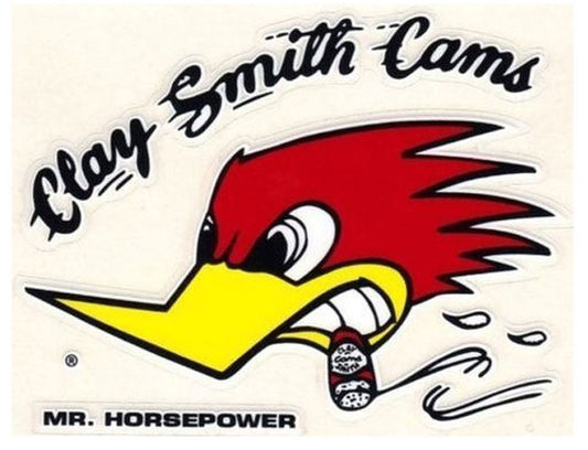 Clay Smith Cams Sticker
Small With Woodpecker logo, 2.375" (H) x 3.5" (W) L/H