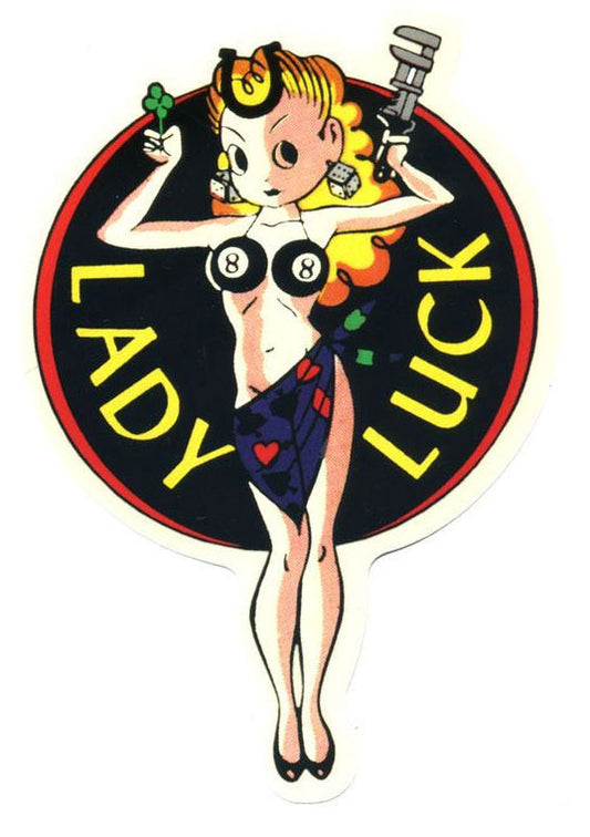 Lady Luck Sticker
6" Tall