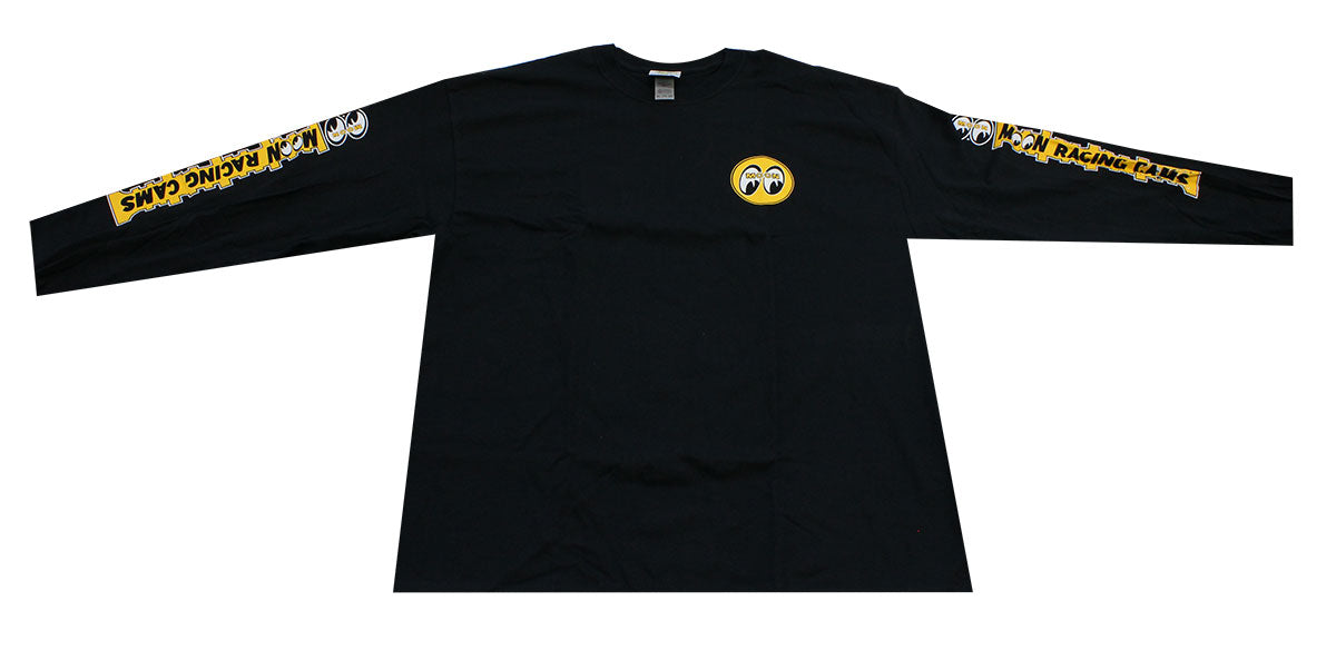 Black Long Sleeve T-Shirt With Moon Racing Cams Logo
XX Large