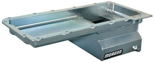 Steel Wet Sump Oil Pan, 6" Deep, Baffled
Clear Zinc Finish suits GM LS Series