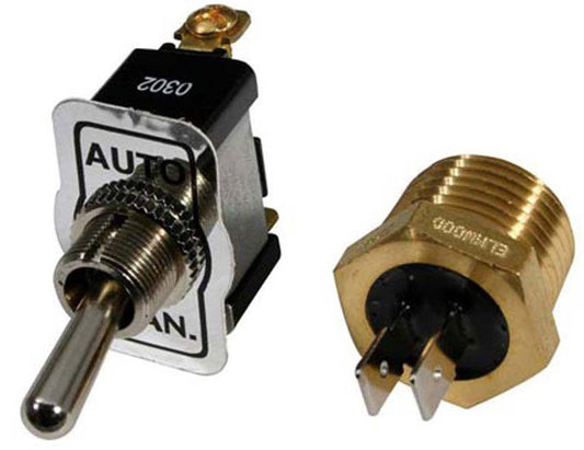 Electric Fan & Water Pump Thermostatic Switch
On 160°F- Off 140°F