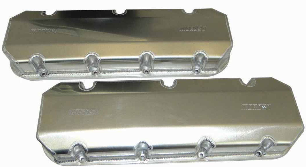 Fabricated Aluminium Valve Covers
With Billet Rails Suit BB Chev STD & Aftermarket Heads 3.875" Tall Clears Jesel & T&DRockers