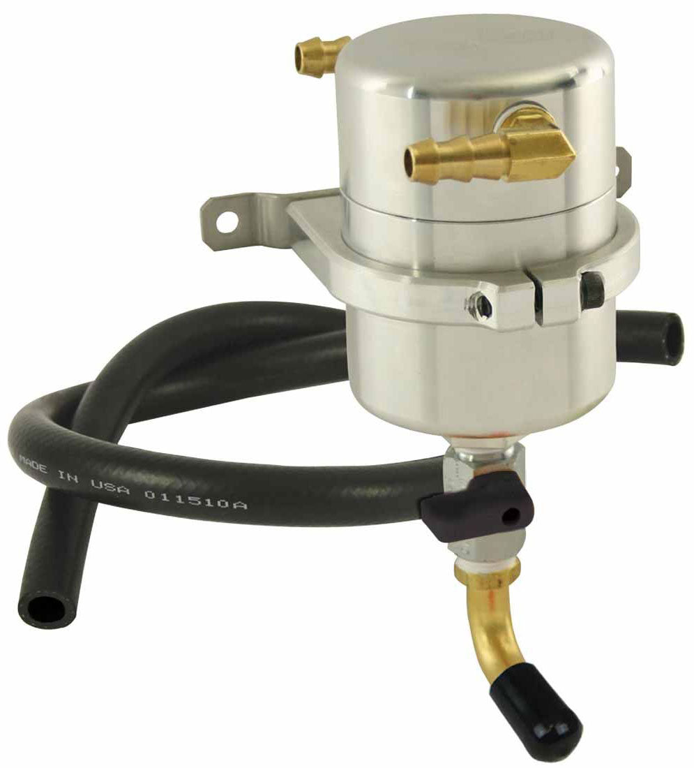 Universal Air-Oil Separator
With 3/8" 90° Barb Fittings