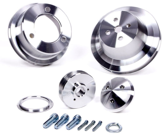 March Performance 1-Groove V-Belt Pulley Set
Billet Aluminium, Suit Ford 289-351W 1965-69