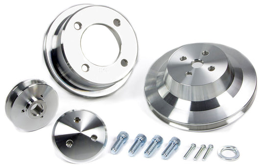 March Performance 1-Groove V-Belt Pulley Set
Billet Aluminium, Suit Ford 302-351 1969-On