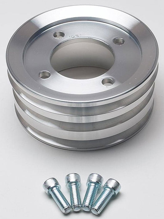 March Performance 3-Groove Crank Pulley 5-1/2", 1st Groove Offset is 1/16"
Billet Aluminium, Suit Ford 302-351C 1969-On