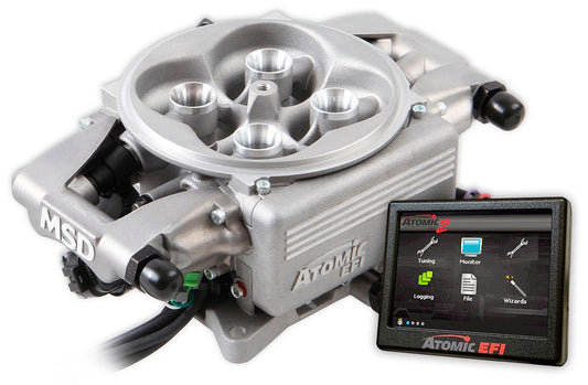 Atomic 2 EFI Kit, Raw Finish
865cfm Throttle Body, Integrated ECU,Full Color Touch Screen