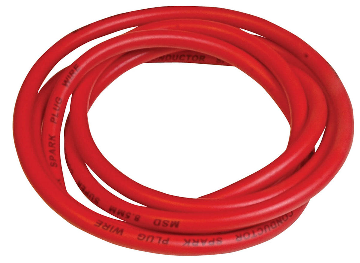 Bulk Super Conductor Ignition Lead 100ft roll, Red, 8.5mm