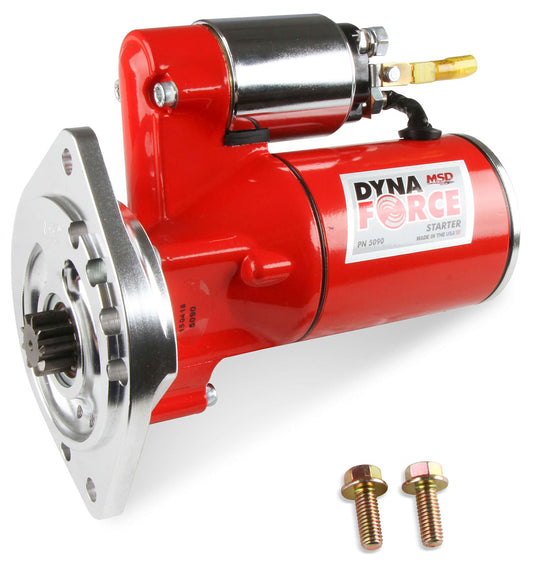 DynaForce Starter Motor  3hp Mini, Red Powder-coat, Suit Ford 289-351W Auto Transmission