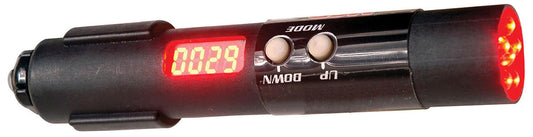 Digital Shift Light Black, Red LED, Single shift point, .75 in. Diameter, 4 in. Length