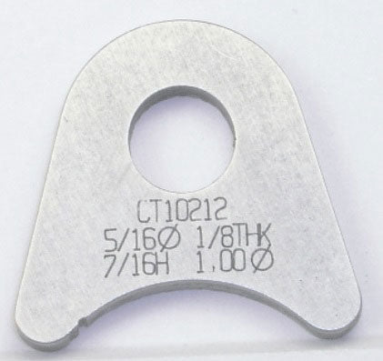 Weld-On Flat Tab 4130 Steel
Suit 1" Tube With 5/16" Hole (Qty: 20)