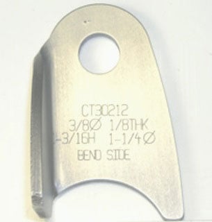 Weld-On Tab Bent Left 4130 Steel
Suit 1-1/4" Tube With 3/8" Hole (Qty: 20)