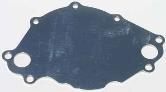 Small Block Ford 5.0L Backing plate, Polished Finish mates to WP111 pump