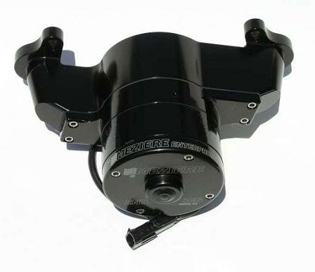 Small Block Chrysler Electric Water Pump, Black Finish 35GPM, standard motor