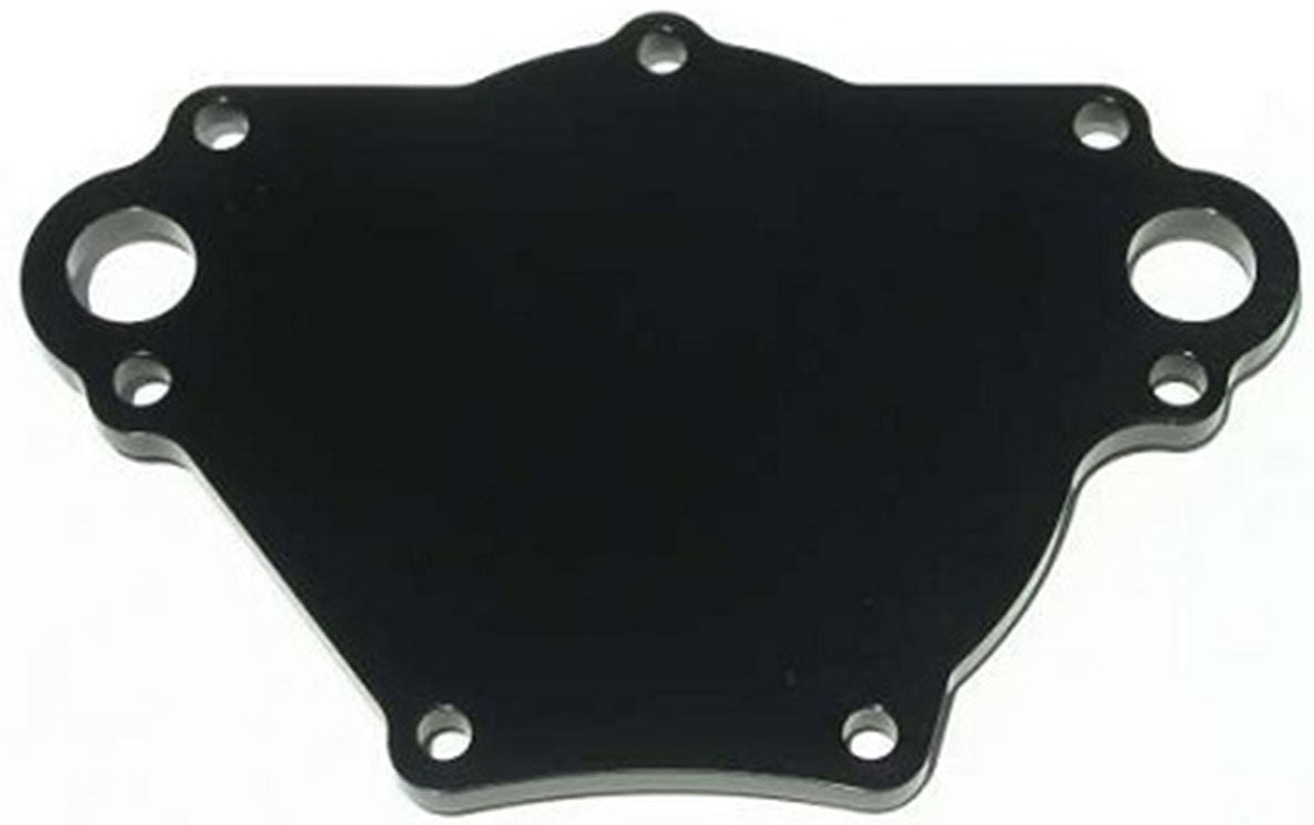 Small Block Chrysler Backing Plate Black Finish Mates to WP114 Pump