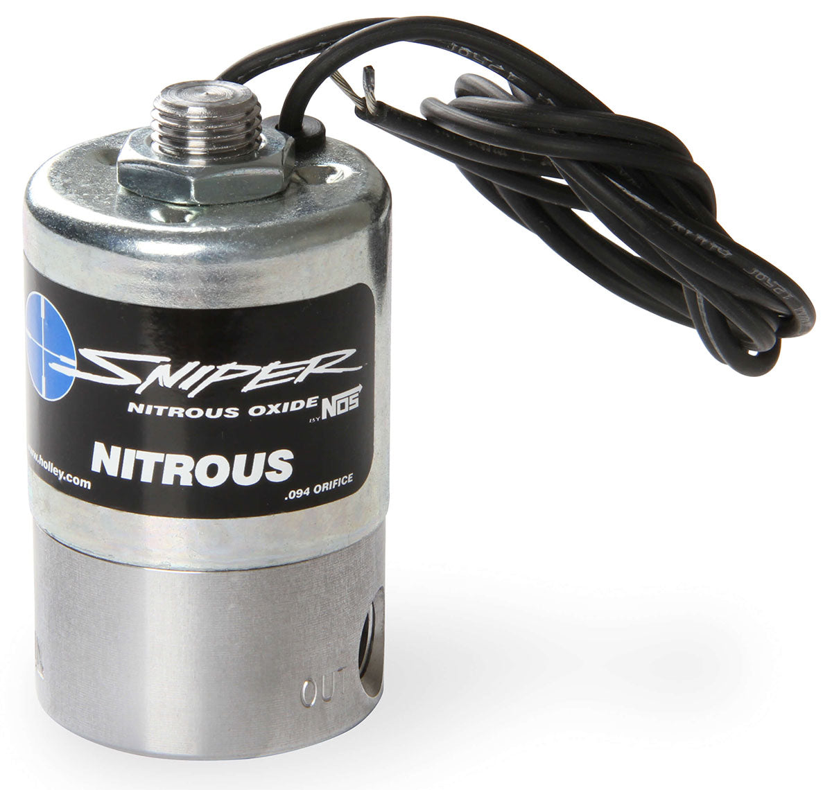 Sniper Nitrous Solenoid
250 Horsepower. 1/4" NPT Inlet, 1/8" NPT Outlet