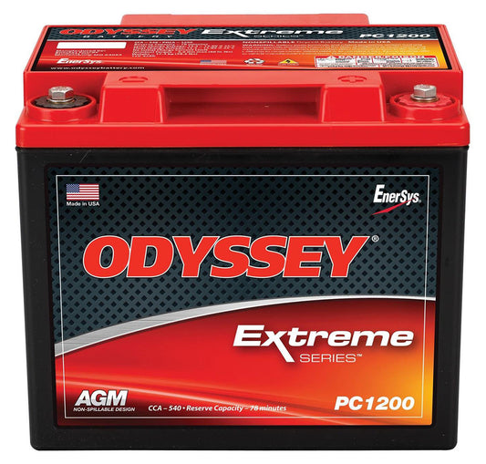 12V Extreme Series AGMBattery with Metal Jacket, 540CCA
Size (LxWxH): 201mm x 170mm x 173mm