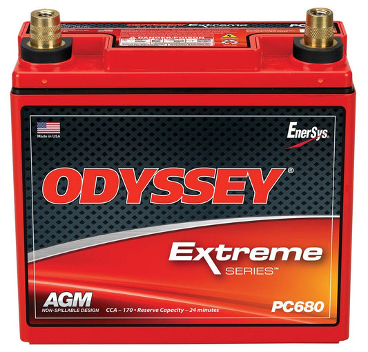 12V Extreme Series AGMBattery with Metal Jacket, 170CCA
Size (LxWxH): 185mm x 79mm x 170mm