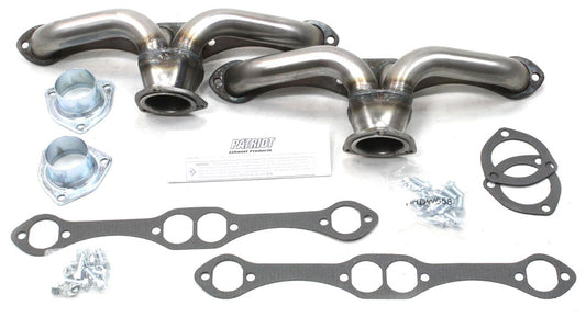 Raw Finish Tight Tuck Headers
Suit SB Chev 1-5/8" Primary Pipe With 2-1/2" Collector, Oval Port