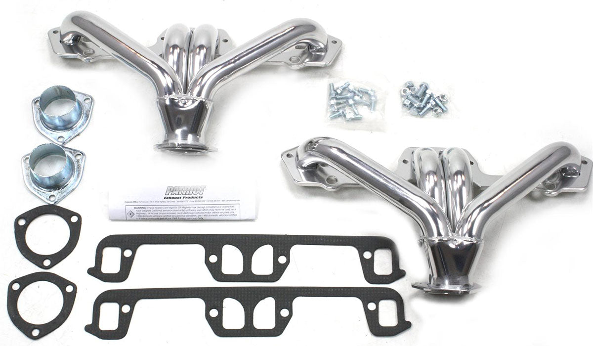 Ceramic Coated Tight Tuck Headers
Suit SB Chrysler 1-5/8" Primary Pipe With 2-1/2" Collector, Square Port