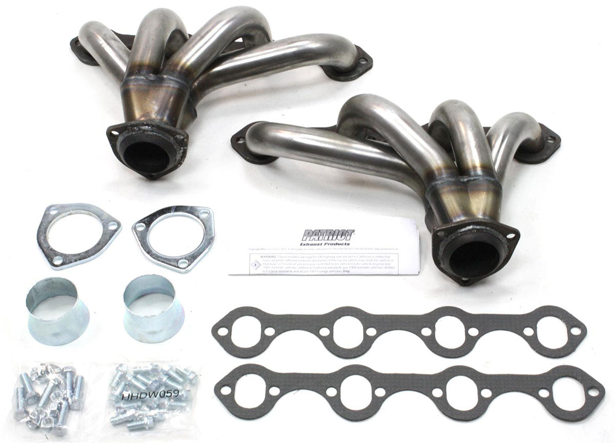 Raw Finish Tight Tuck Headers
Suit SB Ford 1-5/8" Primary Pipe With 2-1/2" Collector, Oval Port