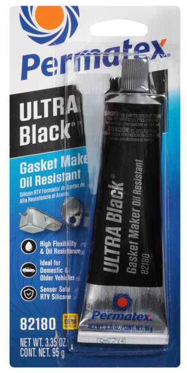 Ultra Black RTV Silicone Gasket Maker
3oz / 95g Tube