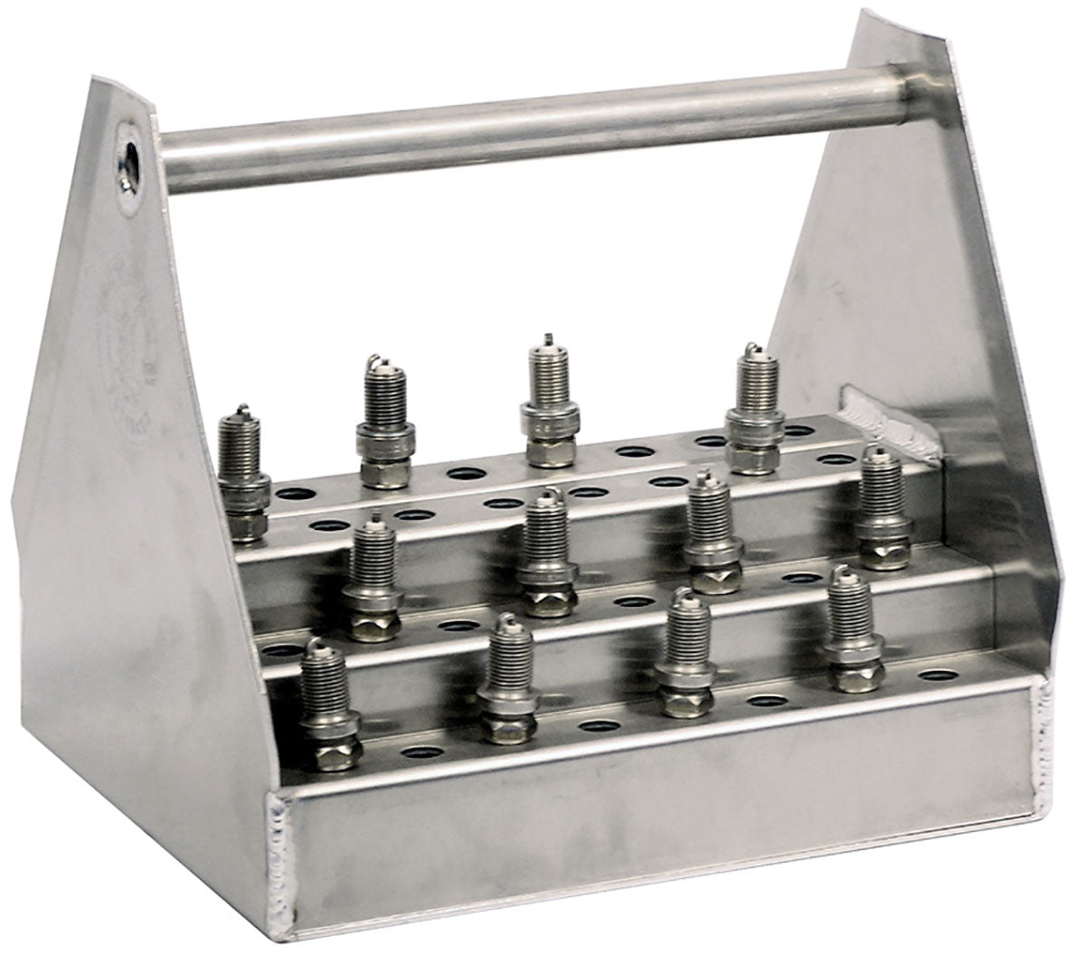 Junior Spark Plug Caddy. Holds 48 Spark Plugs
10.5"W x 9"H x8.25"D