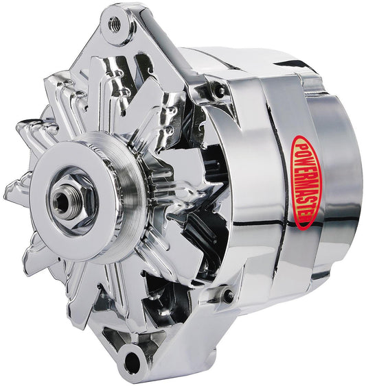 Chrome GM Style 10SI Alternator
85 Amps, 1 Or 3 Wire With Single V Groove, Original Look Alternator