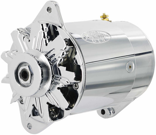 Powermaster PowerGen Alternator
Chrome, Suit GM, 75 amps, Short Housing, 12v