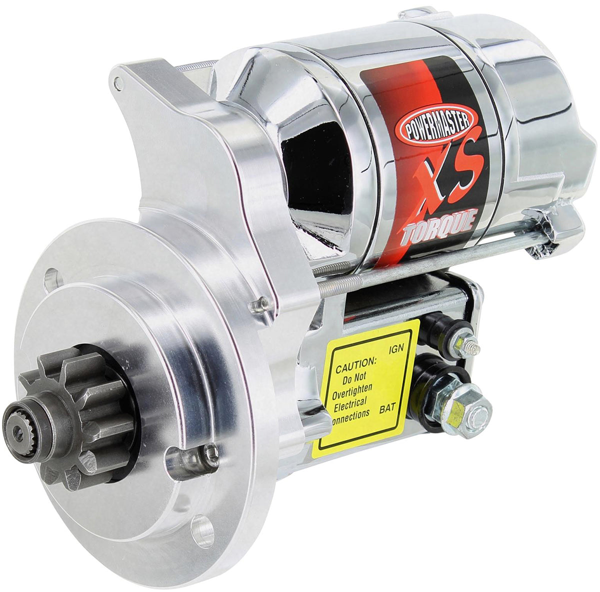 Powermaster XS Torque Starter Motor - Chrome Finish Ford Flatheads 1932 - 1952, 1.4kw