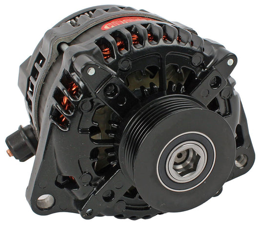 Black Finish Ford Mustang 2011-17 Alternator
245A, 6-Groove Serpentine Pulley, "Hair Pin Style"