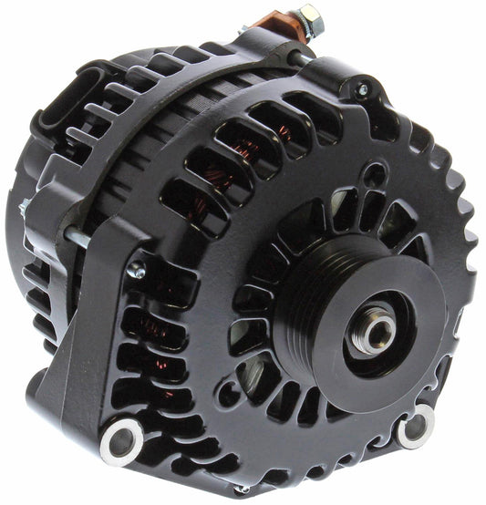 Black GM Style AD Alternator
215 Amps, 4 Pin VR With 6-Groove Serpentine Pulley