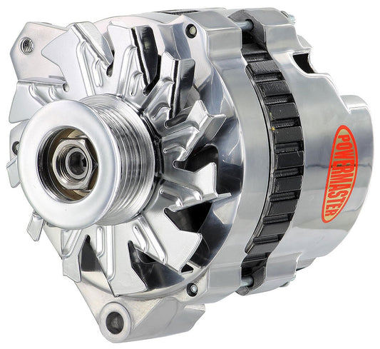 Polished GM Style CS130 Alternator
140 Amps, 1-Wire, Internal Regulator With 6-Groove Serpentine Pulley