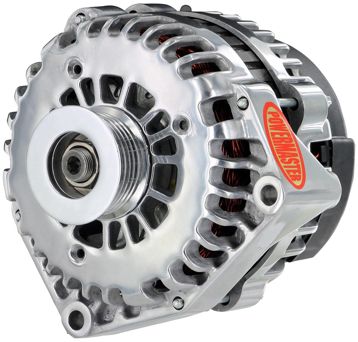 Polished GM Style AD Alternator
215 Amps, 4 Pin VR With 6-Groove Serpentine Pulley