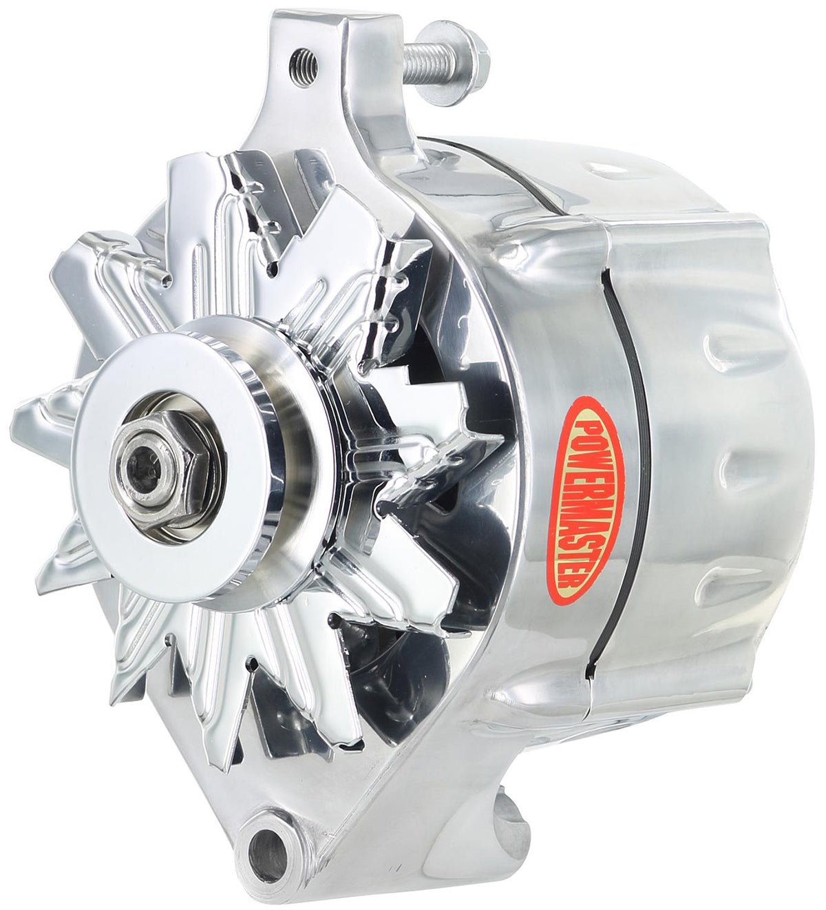 Polished Ford Alternator
100 AMP, 1 Wire, Internal Regulator, Single V Groove Pulley