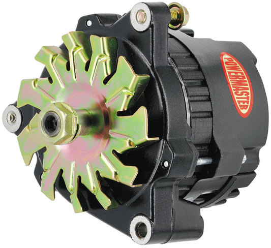 Black GM Racing Alternator 100 AMP, 1 Wire, NO Pulley